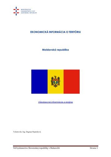 Moldavsko - Ministerstvo zahraniÄnÃ½ch vecÃ­ SR