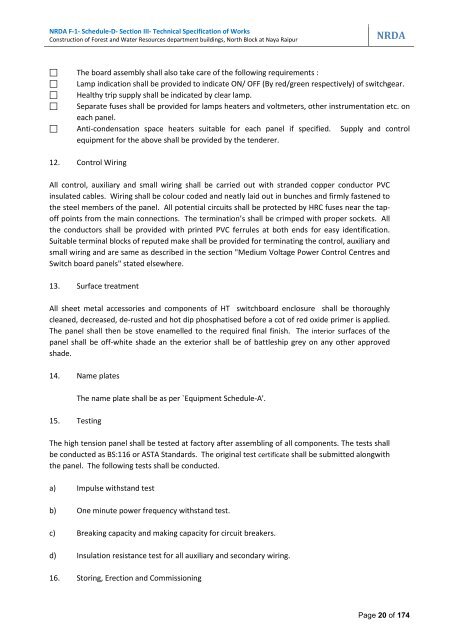 Modified Part 2 Tender Document - Naya Raipur