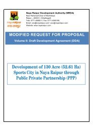 Modified RFP - Sports City_Volume II_Dev Agreement - Naya Raipur