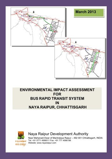 EIA For Bus Rapid Transit System - Naya Raipur