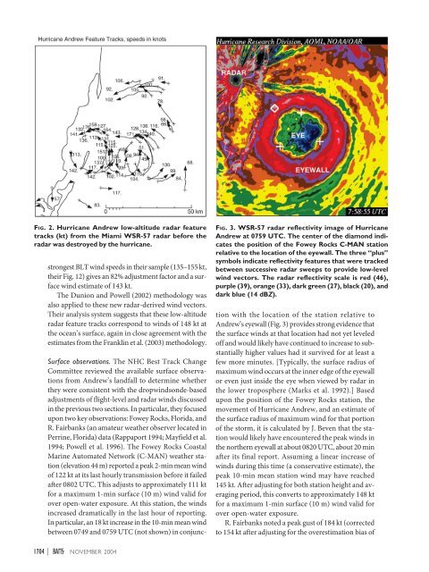 A REANALYSIS OF HURRICANE ANDREW'S INTENSITY - National ...