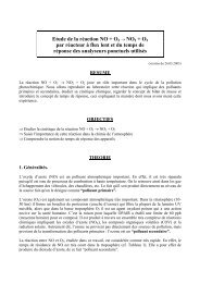 Etude de la rÃ©action NO + O3 â NO2 + O2 par rÃ©acteur Ã  ... - LPAS