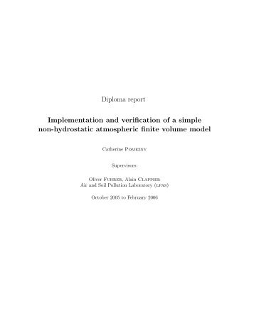 Diploma report Implementation and verification of a simple ... - LPAS