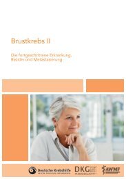 Brustkrebs II - Die Deutsche Krebsgesellschaft
