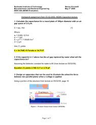 1. Calculate the capacitance for a round plate - People - Rochester ...