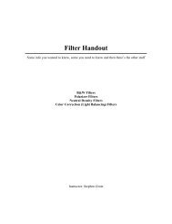 Filter Handout - Stephen Grote