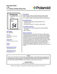 T-54 (Polapan Pro 100) Film Data Sheet - Stephen Grote