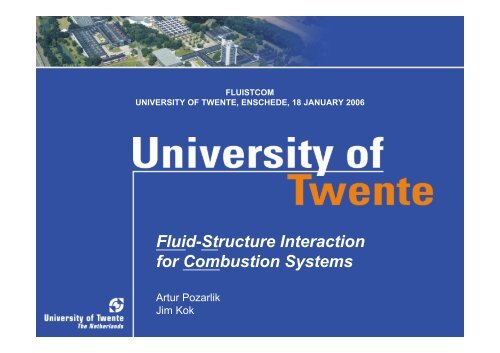 Fluid-Structure Interaction for Combustion Systems - cerfacs