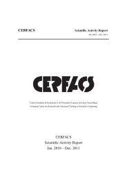 CERFACS CERFACS Scientific Activity Report Jan. 2010 â Dec. 2011