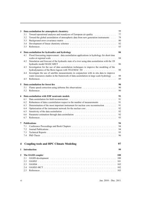 CERFACS CERFACS Scientific Activity Report Jan. 2010 â Dec. 2011