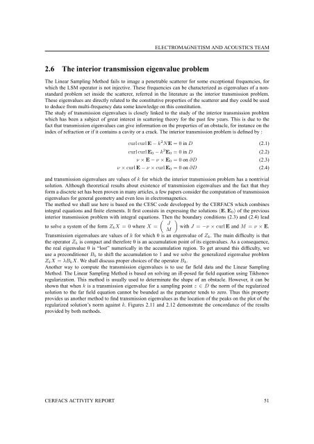 CERFACS CERFACS Scientific Activity Report Jan. 2010 â Dec. 2011