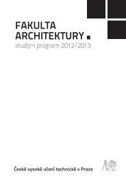 BÃ­lÃ¡ kniha 2012/13 - ÄVUT v Praze, Fakulta architektury