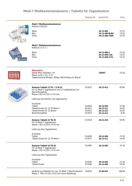 Preisliste 2013 Pflegesysteme Schwarz - Heinz Stampfli AG