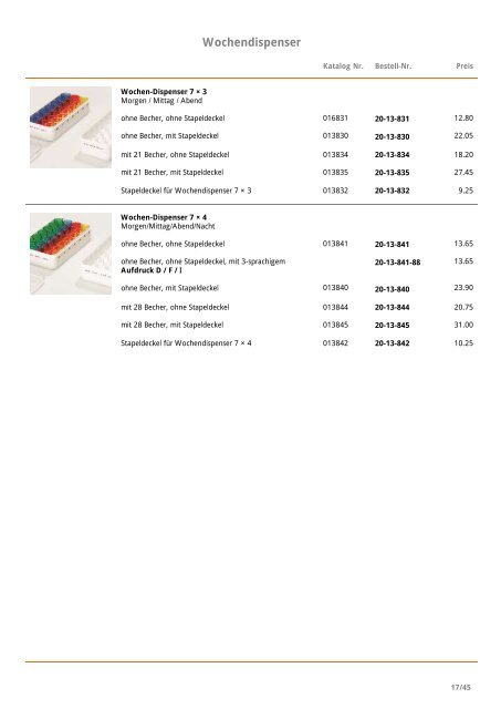 Preisliste 2013 Pflegesysteme Schwarz - Heinz Stampfli AG