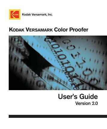Color Proofer User's Guide - Kodak