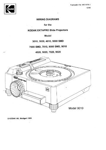 Ektapro Wiring Diagrams - KODAK Slide Projectors