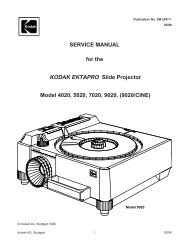 Ektapro Service Manual - Kodak