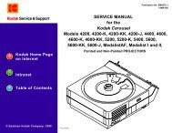 Service Manual for the Kodak Carousel and Kodak ... - Micro-Tools