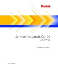 Software Versamark CS400 - Kodak