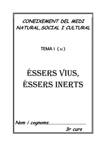 ÉSSERS VIUS, ÉSSERS INERTS