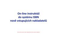 Instruktáž ISBN - Národní knihovna ČR