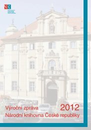 Výroční zpráva 2012 - Národní knihovna ČR