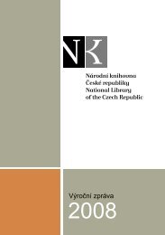 Výroční zpráva 2008 - Národní knihovna ČR