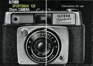 SPORTSMAN 125 35mm CAMERA - Photographic Memorabilia