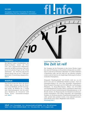 Die Zeit ist reif - Freie Liste