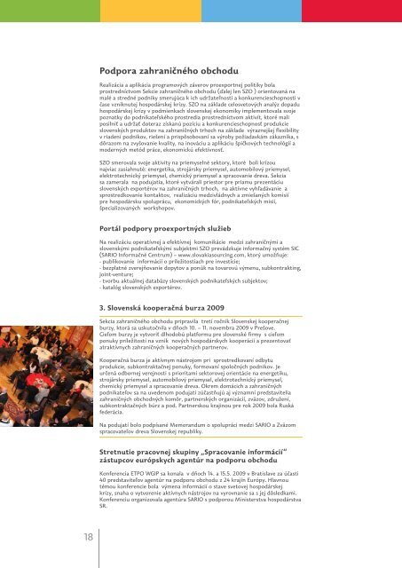 SARIO výročná správa 2009 SARIO Annual Report 2009