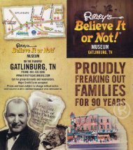 Ripleys Believe It Or Not Museum Brochure Gatlinburg - The Great ...