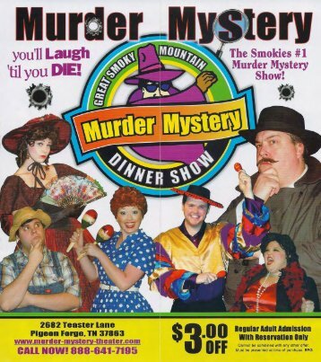 Great Smoky Mountain Murder Mystery Dinner Show Pigeon Forge ...