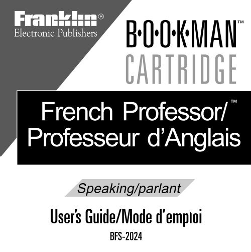 BFS-2024 French - Franklin Electronic Publishers