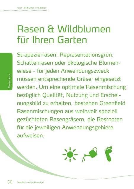Rasen 2012 - Feldsaaten Freudenberger GmbH & Co. KG