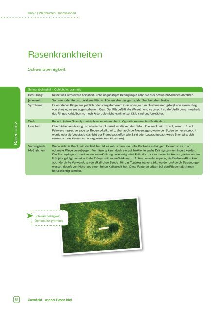 Rasen 2012 - Feldsaaten Freudenberger GmbH & Co. KG