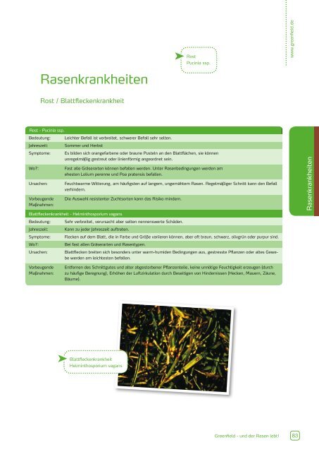 Rasen 2012 - Feldsaaten Freudenberger GmbH & Co. KG