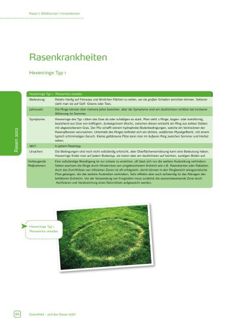 Rasen 2012 - Feldsaaten Freudenberger GmbH & Co. KG