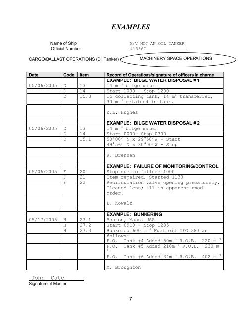 new oil record book - SNAME.org