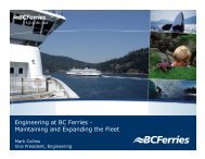 Engineering at BC Ferries - Maintaining and ... - SNAME.org