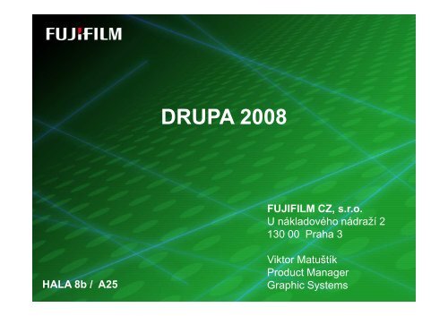 DRUPA meeting 2008 - Fujifilm CZ