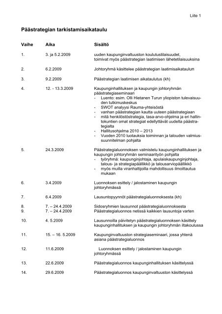 Tutustu kaupungin uuteen pÃ¤Ã¤strategiaan - Rauma