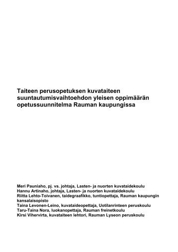 opetussuunnitelma - Rauma