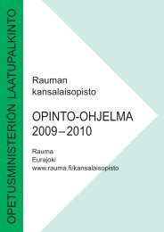opinto-ohjelma 2009 - Rauma
