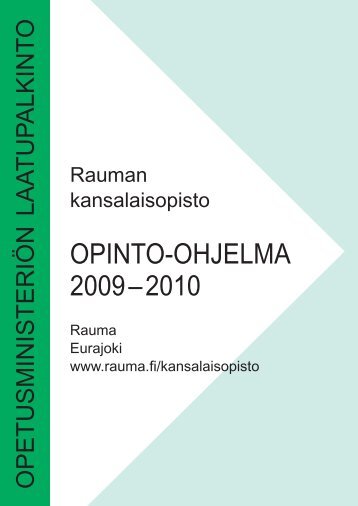 opinto-ohjelma 2009 - Rauma