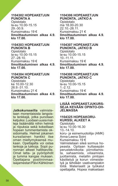 Lukuvuoden 2012-2013 opinto-ohjelma - Rauman kaupunki