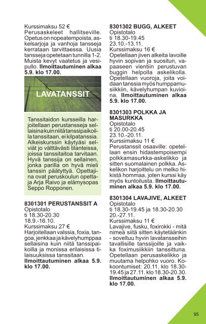 Lukuvuoden 2012-2013 opinto-ohjelma - Rauman kaupunki