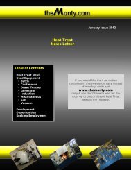January Issue 2012 - The Monty Heat Treat News