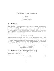Solutions to problem set 3