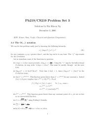 Ph219/CS219 Problem Set 3