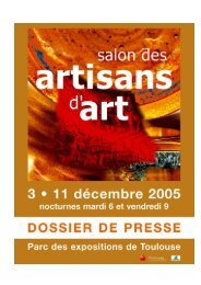 Plan du salon - Parc des Expositions de Toulouse